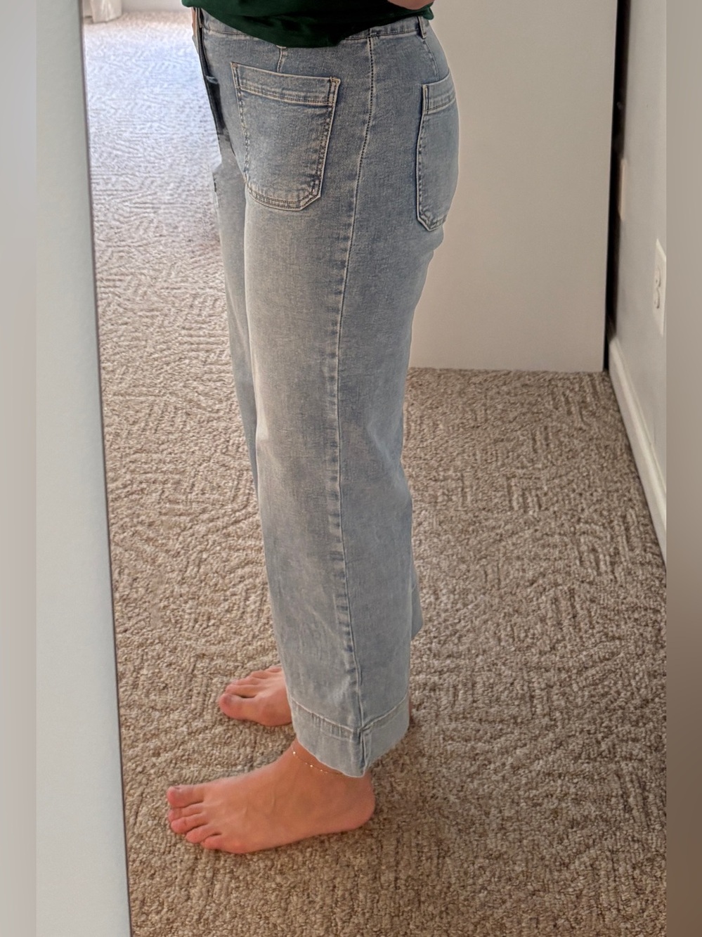 bagatelle High-Rise Light Wash Sailor Jeans 28 stretchy festival coastal - Picture 11 of 11